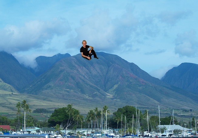 Terry on a mountain in Maui.